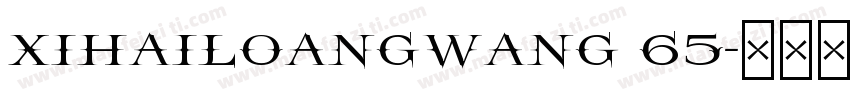 XIHAILOANGWANG 65字体转换
